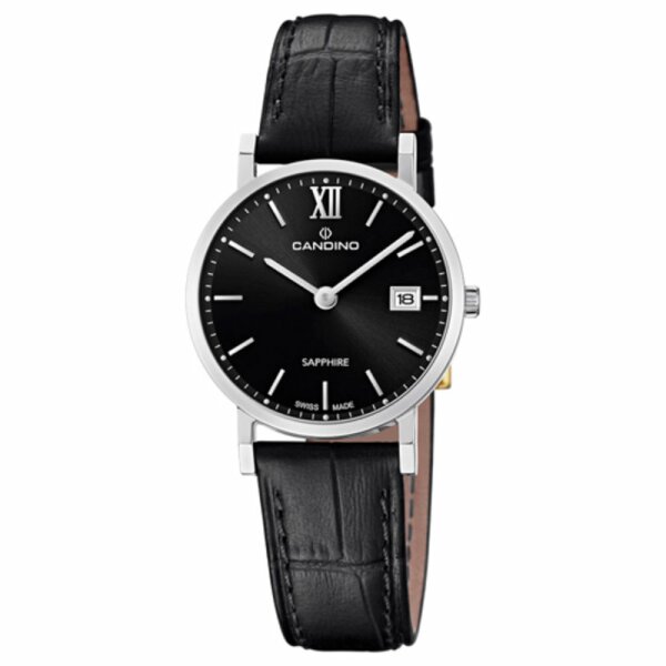 Candino Armbanduhr Edelstahl mit Lederband