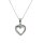 Anh&auml;nger 14 Karat Weissgold 9 Brillanten 0,05ct