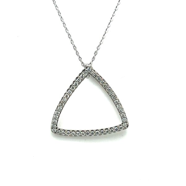 Anh&auml;nger 14 Karat Weissgold Brillanten 0,38ct W Si