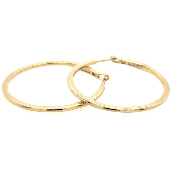 Ohrschmuck 14 Karat Gelbgold Kreolen