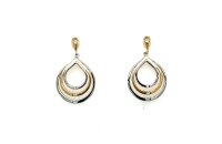 Ohrschmuck 14 Karat Gelb/Weissgold Brillanten 0,05ct
