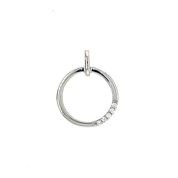 Anh&auml;nger 14 Karat Weissgold Brillanten 0,06ct H si