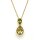 Halsschmuck 14 Karat Gelbgold Lemon Quarz Peridot