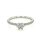 Ring 18 Karat Weissgold Mittelstein Brillant 0,30ct E si2, Brillanten 0,16ct G vs
