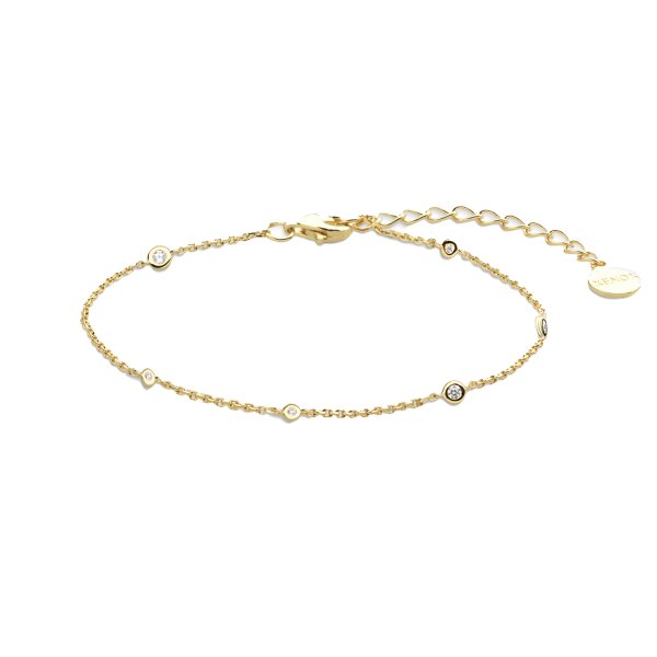 Armschmuck 925 Silber rhodiniert gelb vergoldet Zirkonia