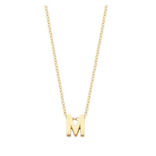 Halsschmuck 14 Karat Gelbgold Buchstabe K