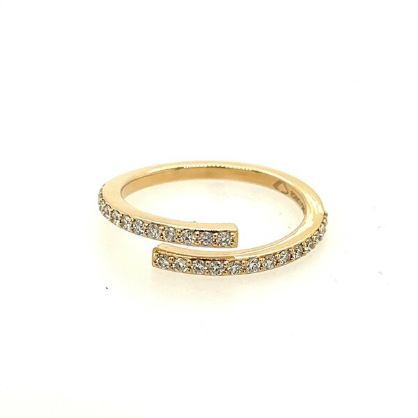 Ring 14 Karat Gelbgold Brillanten 0,31ct G vs