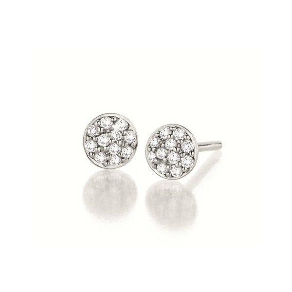 Ohrschmuck 14 Karat Weissgold Brillanten 0,19ct G vs