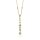 Halsschmuck 18 Karat Gelbgold 17 Brillanten 0,21ct 1 x Diam. Tropfen 0,12ct G vs
