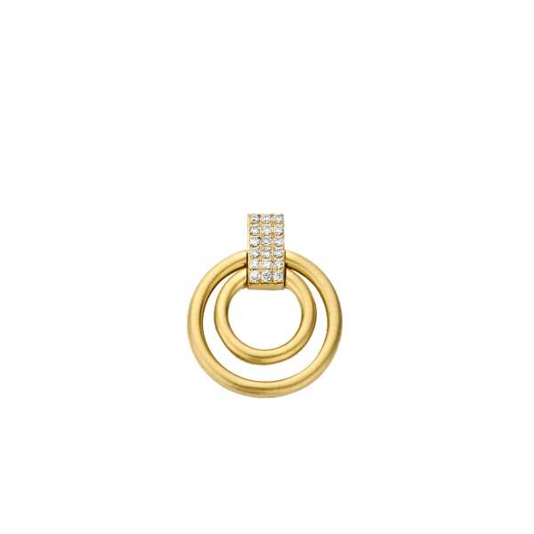 Anh&auml;nger 18 Karat Gelbgold 18 Brillanten 0,144ct G vs