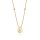 Halsschmuck 18 Karat Gelbgold 2 Brillanten 0,02ct Diamant in Tropfenform 0,140ct G vs