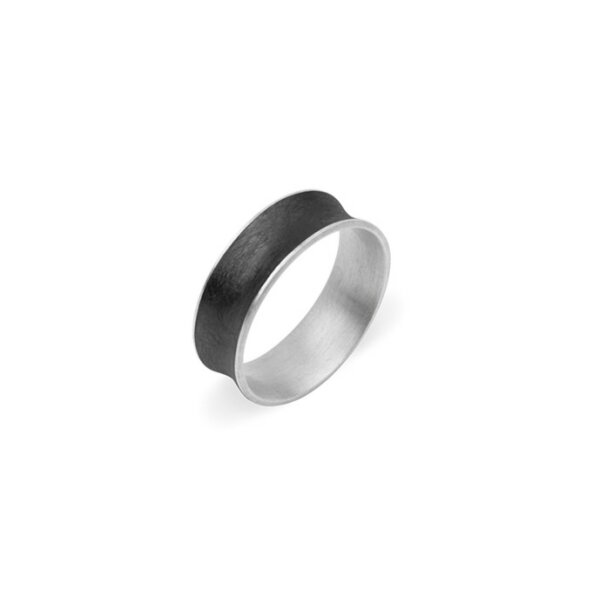 Ring 925 Silber geschw&auml;rzt 7mm