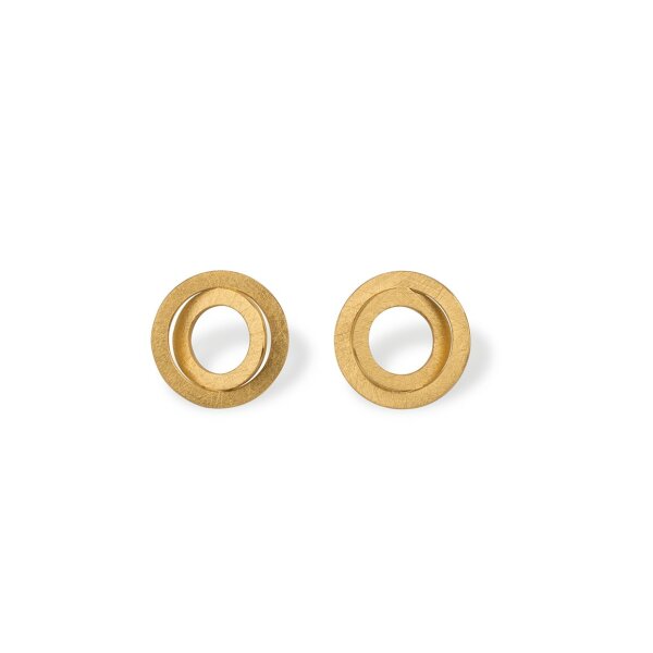 Ohrschmuck 925 Silber gelbvergoldet Stecker &Oslash; 16mm