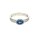 Ring 18 Karat Weissgold Blausaphir 0,56ct Brillanten 0,15ct G vs