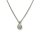 Halsschmuck 14 Karat Weissgold Brillant 0,15ct G vs Ankerkette 45v43cm