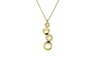 Halsschmuck 14 Karat Gelbgold Brillanten 0,09ct G vs