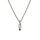 Halsschmuck 14 Karat Weissgold Brillant 0,18ct G vs Navetteschliff