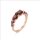 Ring 18 Karat Gelbgold Brillanten 0,02ct Amethyste 0,30ct Turmaline 0,40ct Granaten 1,90ct Brill 0,02ct