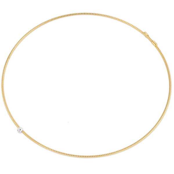 Halsschmuck 18 Karat Gelb/Weissgold Brillant 0,02ct G vs