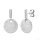 Ohrschmuck 925 Silber rhodiniert mit 8 Zirkonia