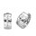 Ohrschmuck 925 Silber rhodiniert mit 36 Zirkonia Kreolen