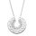 Halsschmuck 925 Silber rhodiniert mit 47 Zirkonia