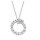 Halsschmuck 925 Silber rhodiniert mit 19 Zirkonia