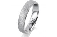 Ring 18 Karat Weissgold 4.5 mm kreismatt