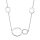 Halsschmuck 925 Silber rhodiniert mit 24 Zirkonia
