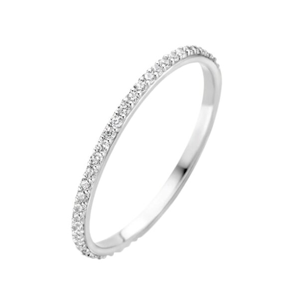 Ring 14 Karat Weissgold mit Zirkonia