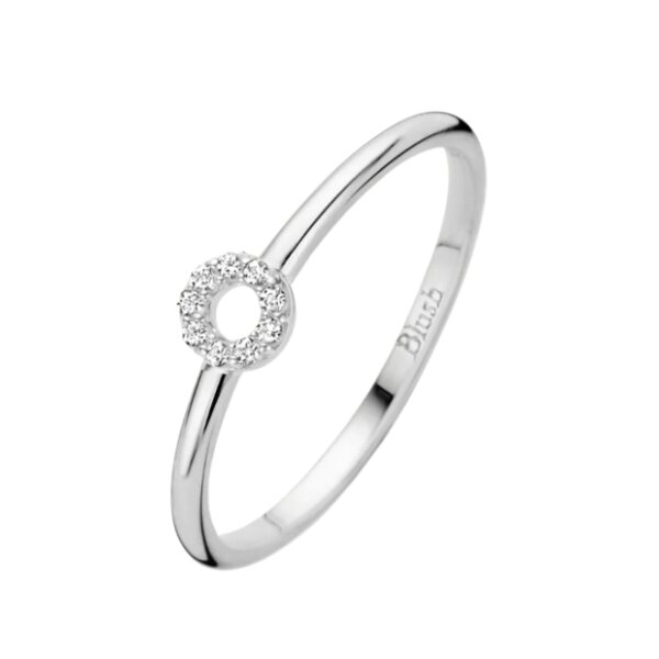Ring 14 Karat Weissgold mit Zirkonia