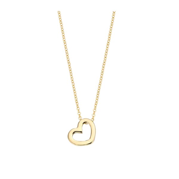 Halsschmuck 14 Karat Gelbgold Herz