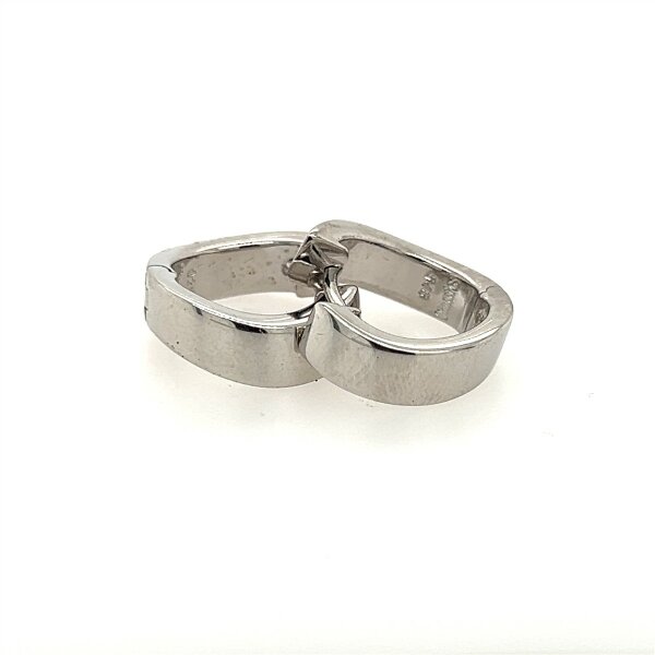 Ohrschmuck 925 Silber rhodiniert Kreolen