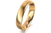Ring 14 Karat Gelbgold 4.5 mm l&auml;ngsmatt