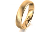 Ring 14 Karat Gelbgold 4.5 mm sandmatt