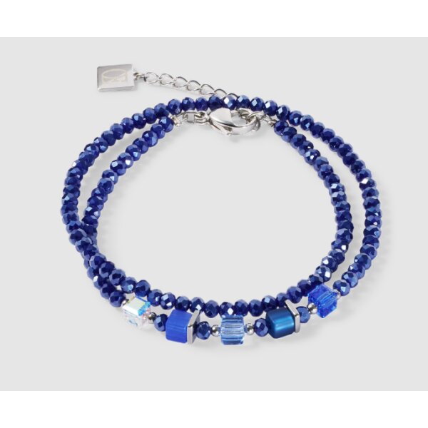 Coeur de Lion Armschmuck Joyful Colours silber-blau Edelstahl