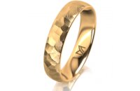 Ring 14 Karat Gelbgold 4.5 mm diamantmatt