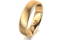 Ring 14 Karat Gelbgold 5.0 mm sandmatt