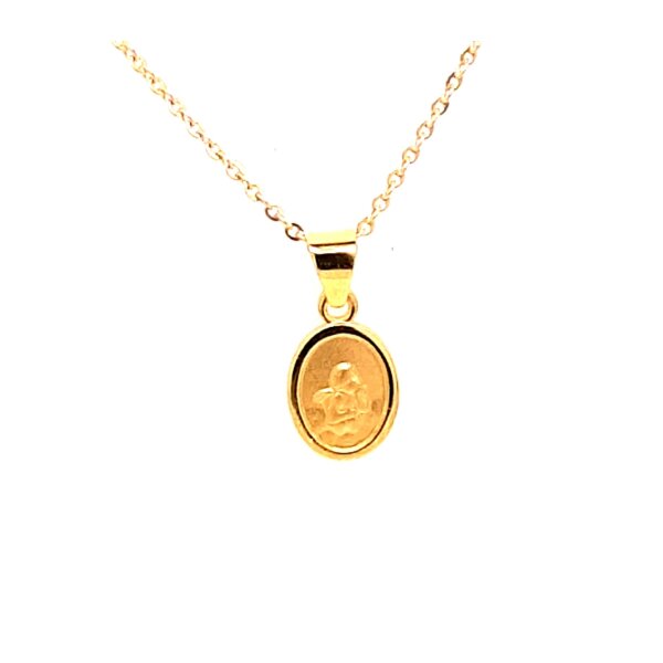Anh&auml;nger 14 Karat Gelbgold Schutzengel
