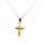 Anh&auml;nger 14 Karat Gelbgold Kreuz