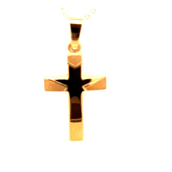 Anh&auml;nger 14 Karat Gelbgold Kreuz