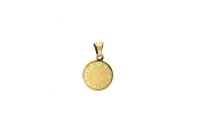 Anh&auml;nger 14 Karat Gelbgold Taufuhr und Schutzengel