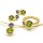 Ring 18 Karat Gelbgold Tansanit 0,78ct Peridot 2,13ct
