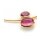 Anh&auml;nger 18 Karat Rotgold Turmalin facettiert 4,56ct Turmalin Cabochon 18,26ct
