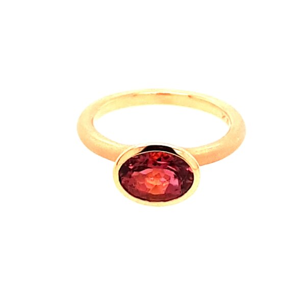 Ring 18 Karat Rotgold Turmalin rosa 1,89ct