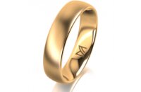 Ring 18 Karat Gelbgold 5.0 mm l&auml;ngsmatt