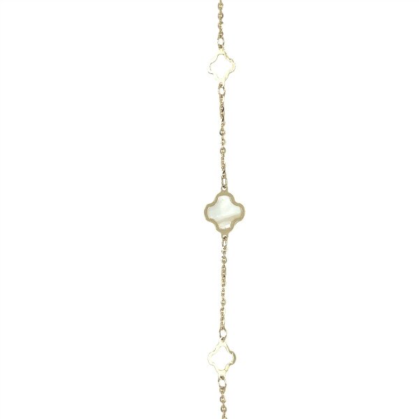 Armschmuck 14 Karat Gelbgold Mabe Alhambra 19cm