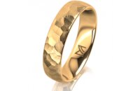 Ring 18 Karat Gelbgold 5.0 mm diamantmatt