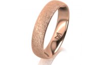 Ring 14 Karat Rotgold 4.5 mm kreismatt