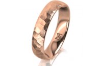 Ring 14 Karat Rotgold 4.5 mm diamantmatt